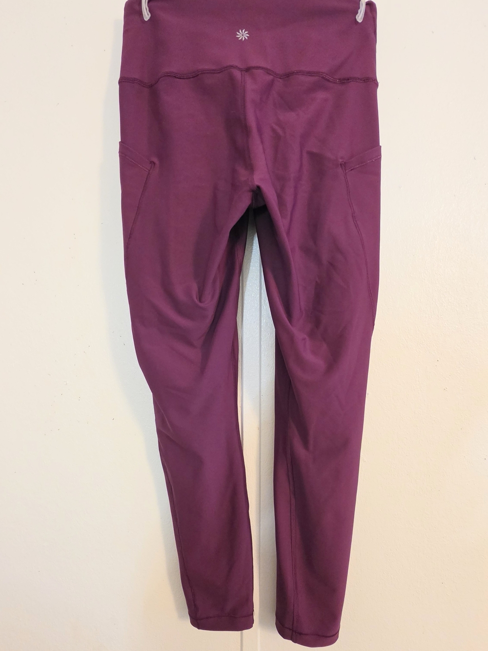 Athleta Girls Plum Purple Leggings with Side Pockets